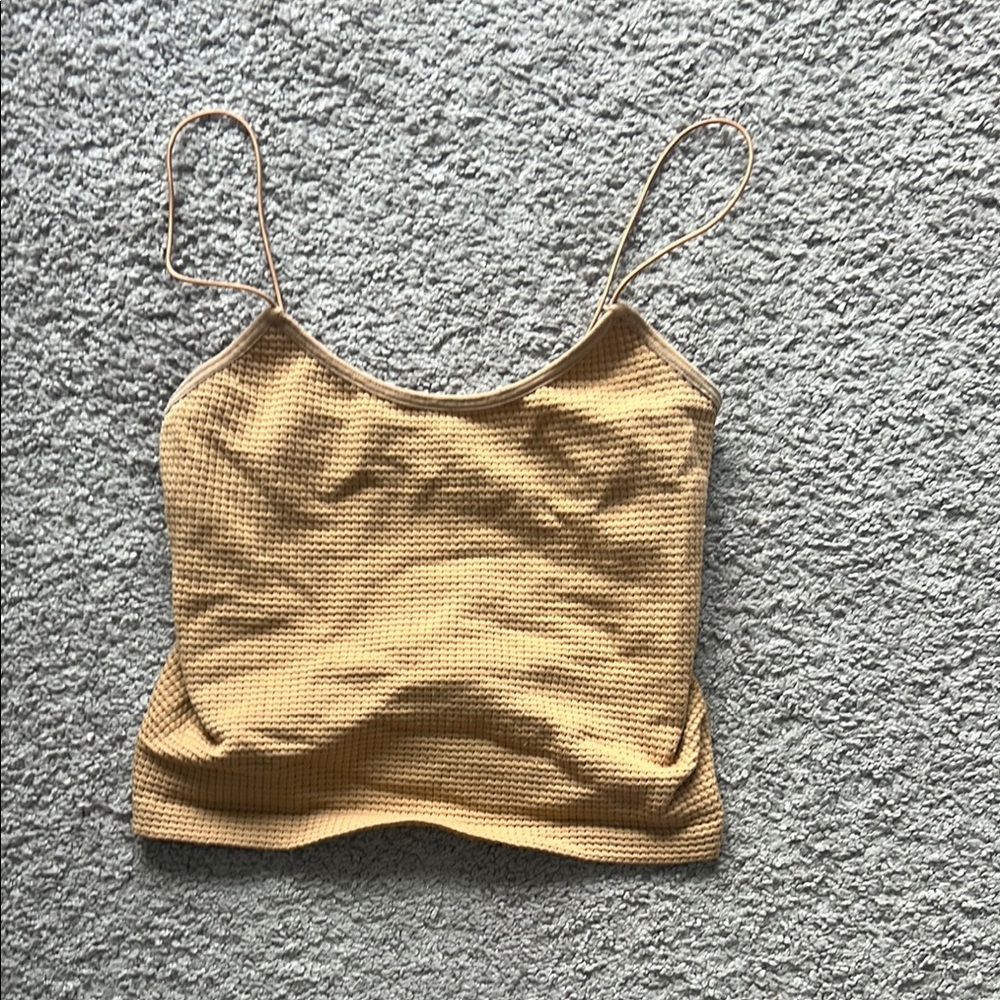 Forever 21 Tan Crop Camisole Top